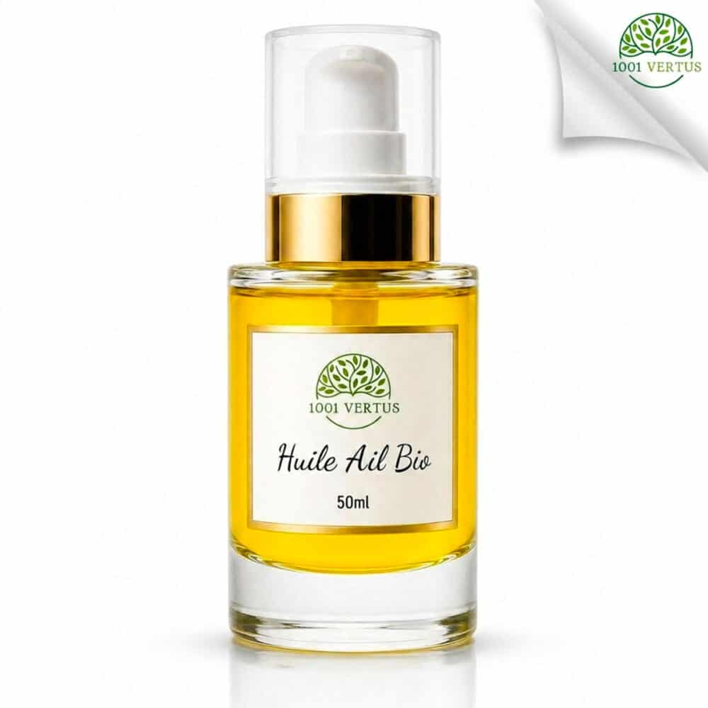 Aceite de ajo ecológico — 50 ml - Botella de cristal