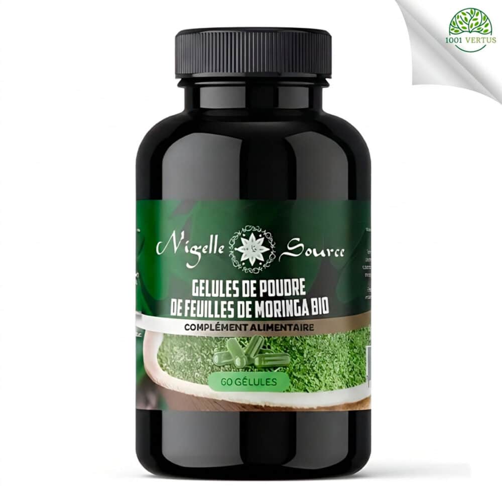 Bio-Moringa-Kapseln – 60 Kapseln, Blattpulver aus Indien