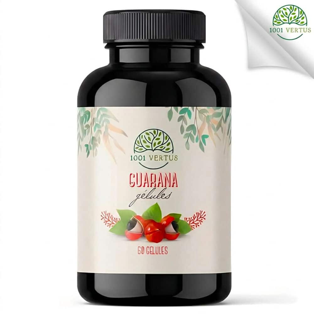 60 Kapseln mit Bio-Guarana – Samen aus dem Amazonasgebiet, hergestellt in Frankreich
