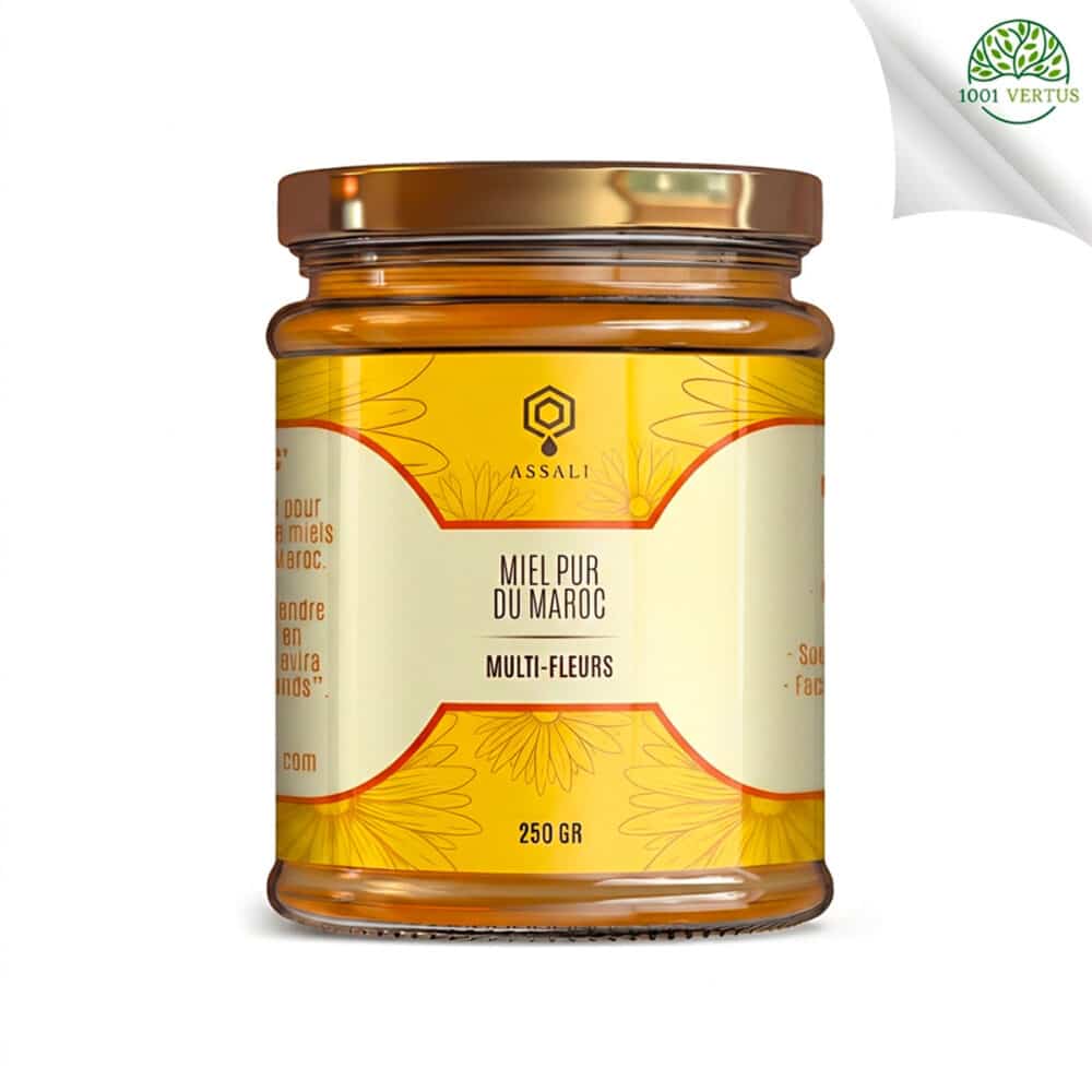 Miel multi-fleurs du Maroc - Pot de 250g