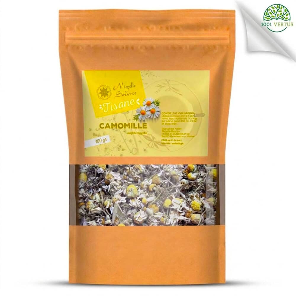Fleurs de camomille séchées 100g - Tisane de camomille en vrac