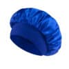 Mütze aus blauem Satin