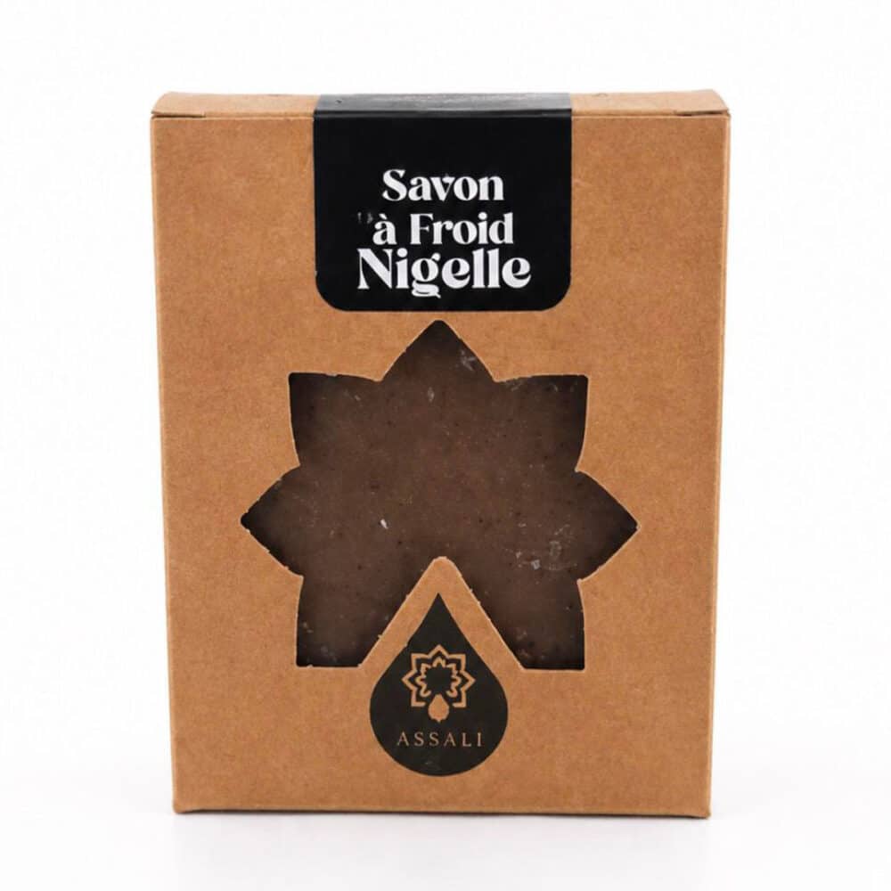 Savon solide artisanal à la nigelle (Environ 100 à 120g) - Assali