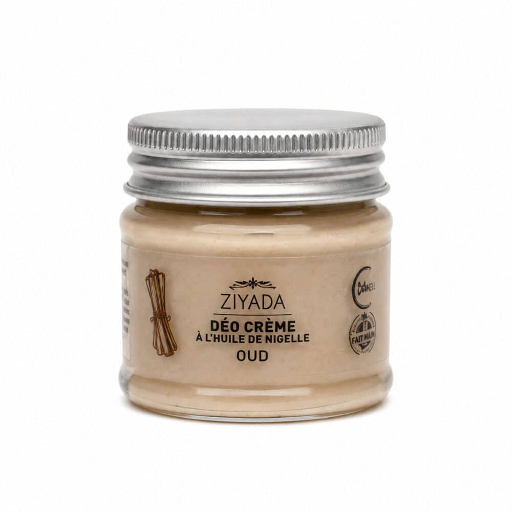 Déodorant crème huile de nigelle et oud - Pot en verre 50g